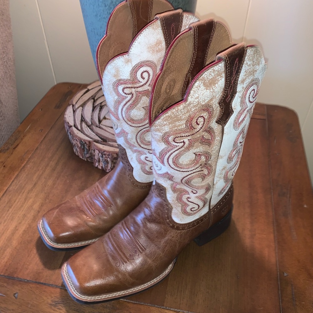 Ariat QuickDraw Square Toe Cowgirl Boots 7B